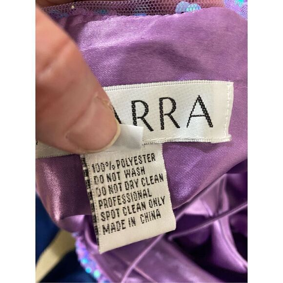 Amarra Sequin Purple Formal Gown Size 6 - Picture 15 of 16